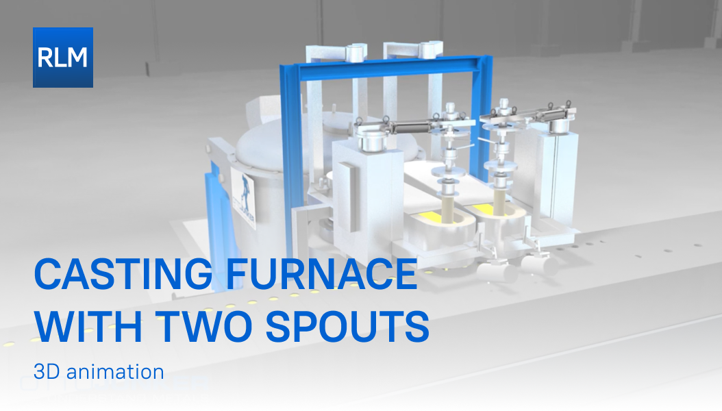 casting furnace  with two spouts