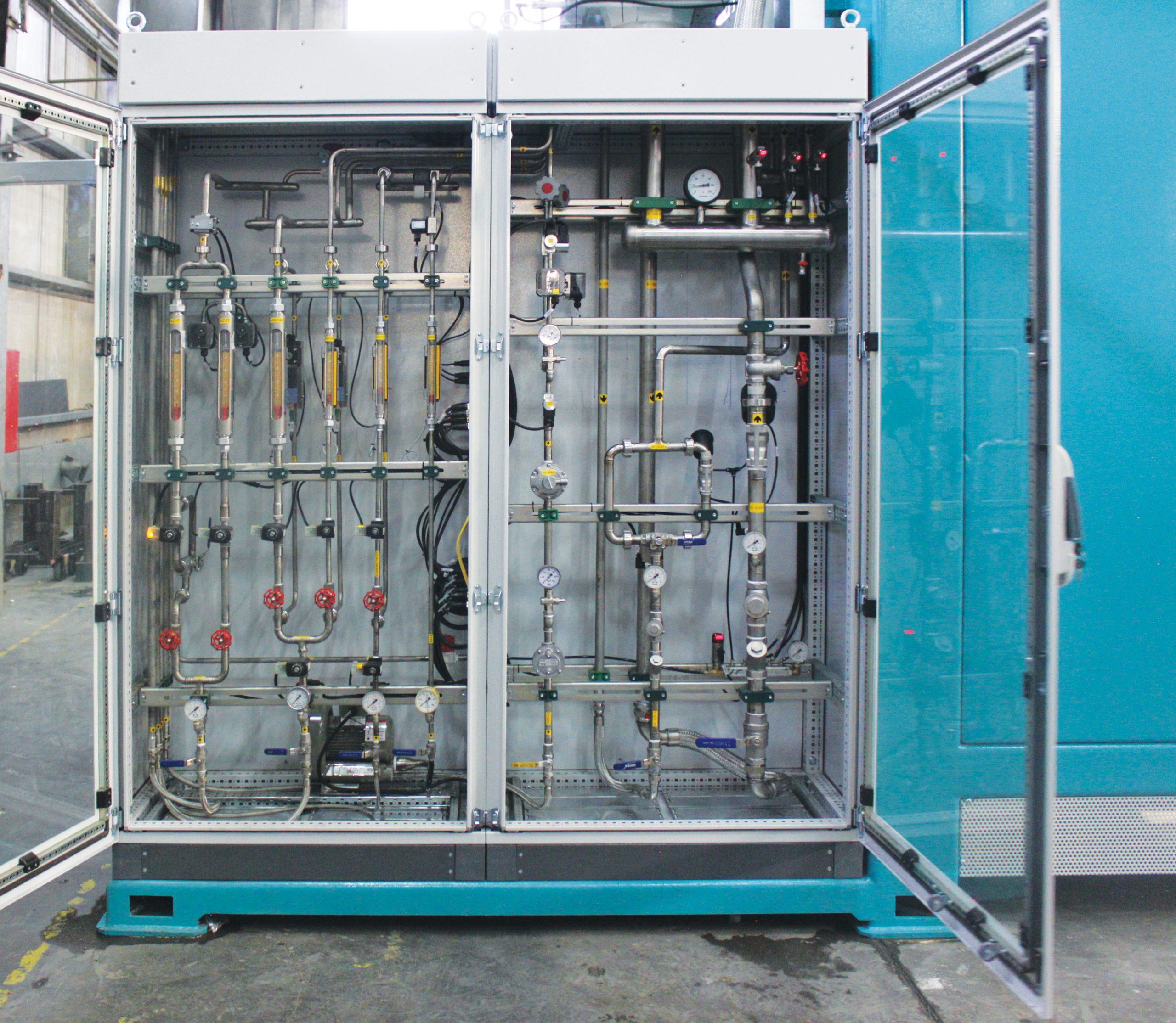 Control panel of the horizontal nitriding furnace