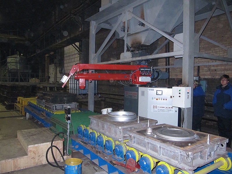 Started-up of no-bake molding equipment at one of the Russian enterprises